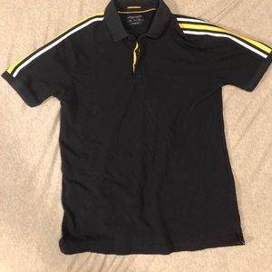 Denim and Flower Navy polo, Medium